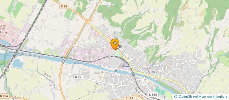 localisation de l'entreprise MONSIEUR DORIAN BOUCHET  CREST