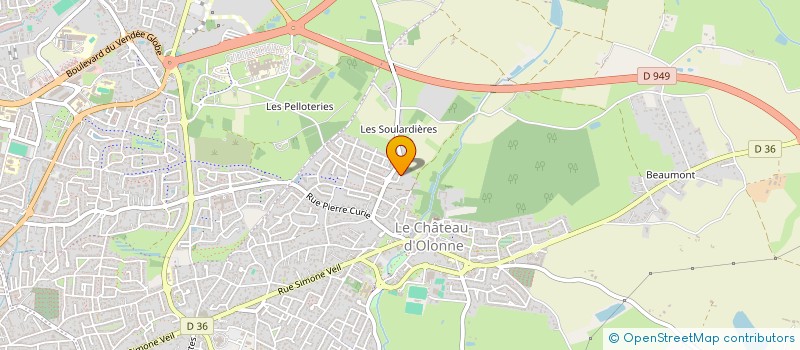 localisation de l'entreprise MONSIEUR DORIAN BOURSIER à LES SABLES D'OLONNE