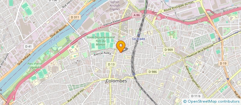 localisation de l'entreprise MONSIEUR DORIAN CADALBERT à COLOMBES