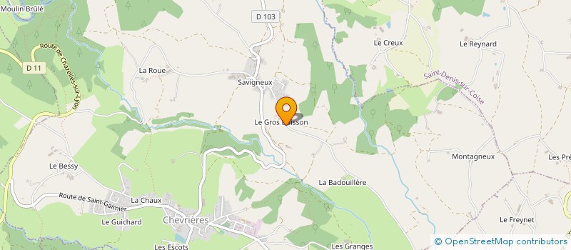 localisation de l'entreprise MONSIEUR DORIAN CARTERON  CHEVRIERES