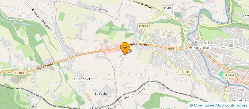 localisation de l'entreprise MONSIEUR DORIAN CASTELLI  LE PONT-DE-BEAUVOISIN