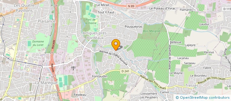 localisation de l'entreprise MONSIEUR DORIAN CAUP  ARTIGUES-PRES-BORDEAUX