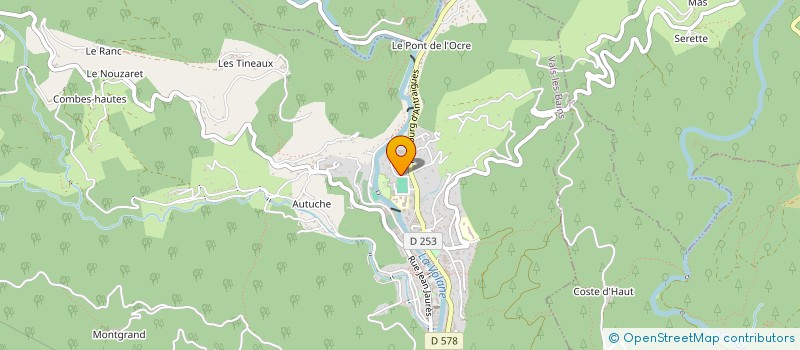 localisation de l'entreprise MONSIEUR DORIAN CAYRIER à VALS-LES-BAINS