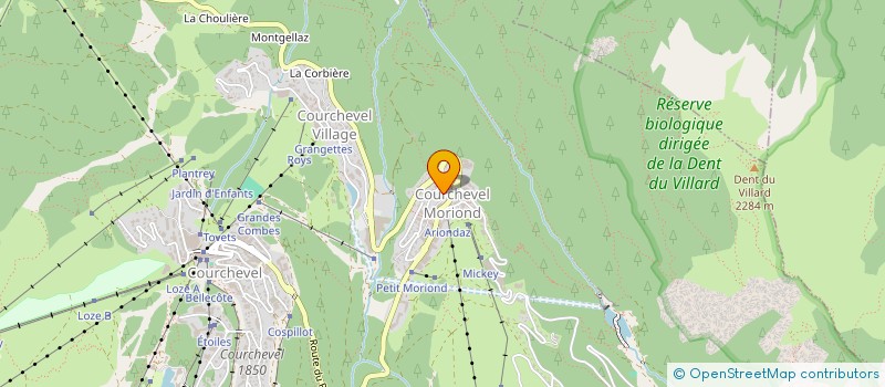 localisation de l'entreprise MONSIEUR DORIAN CHALTON  COURCHEVEL