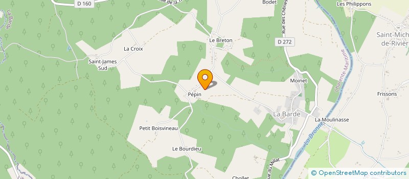 localisation de l'entreprise MONSIEUR DORIAN CHATELLIER à LA BARDE