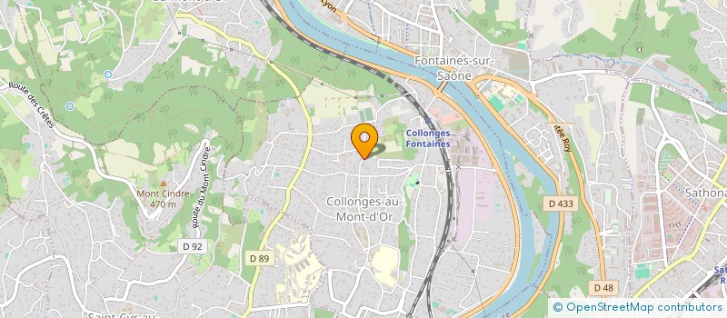 localisation de l'entreprise MONSIEUR DORIAN CHEVALIER  COLLONGES-AU-MONT-D'OR