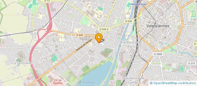 localisation de l'entreprise MONSIEUR DORIAN COQUETTE  VALENCIENNES