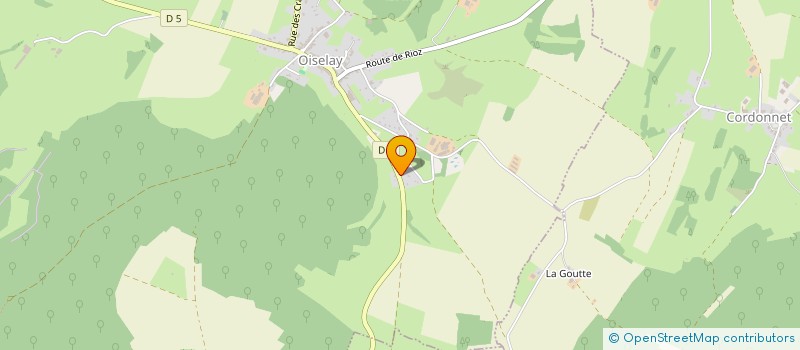 localisation de l'entreprise MONSIEUR DORIAN COQUILLARD  OISELAY-ET-GRACHAUX