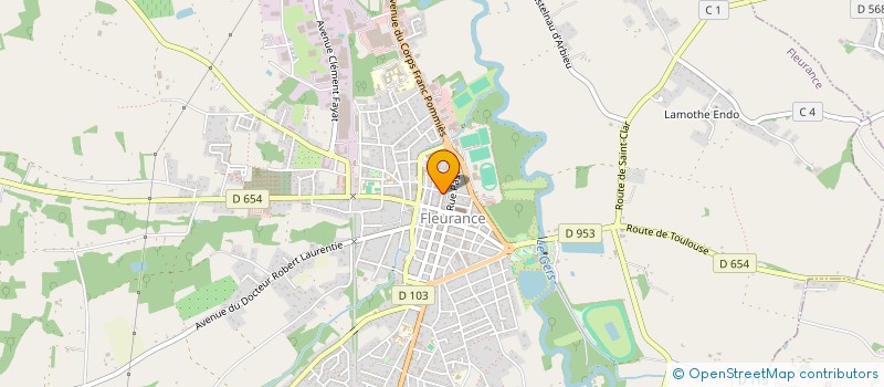 localisation de l'entreprise MONSIEUR DORIAN CORCAGNANI  FLEURANCE