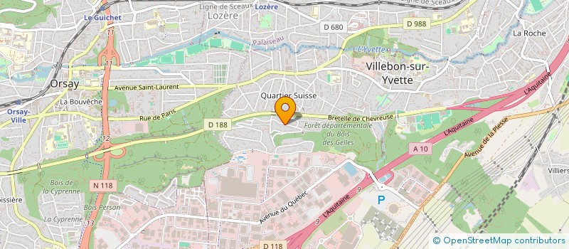 localisation de l'entreprise MONSIEUR DORIAN CORON à VILLEBON-SUR-YVETTE