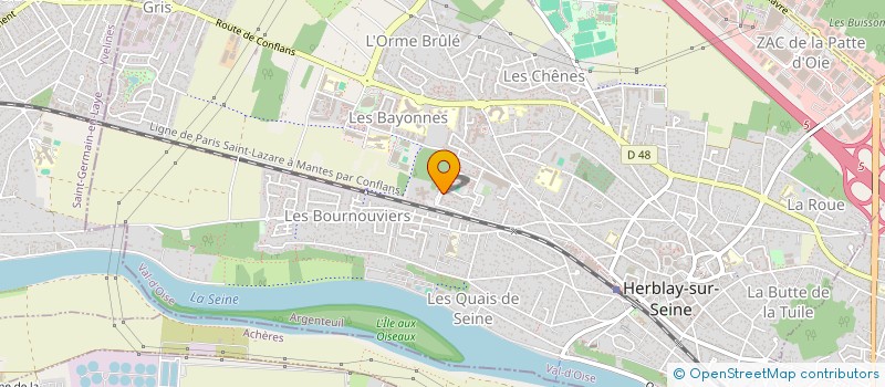 localisation de l'entreprise MONSIEUR DORIAN DAUBAIL  HERBLAY-SUR-SEINE