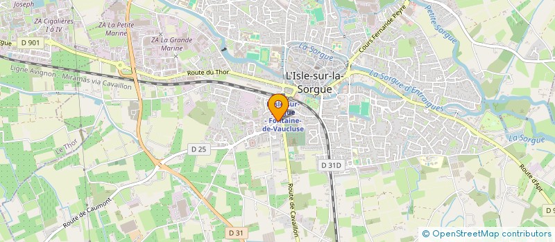 localisation de l'entreprise MONSIEUR DORIAN DE LERA  L'ISLE-SUR-LA-SORGUE