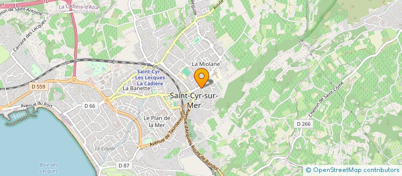 localisation de l'entreprise MONSIEUR DORIAN DE ROVERE  SAINT-CYR-SUR-MER