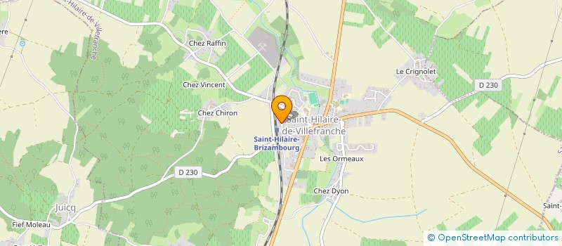 localisation de l'entreprise MONSIEUR DORIAN DEGUINE  SAINT-HILAIRE-DE-VILLEFRANCHE