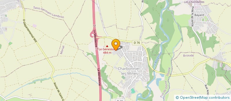 localisation de l'entreprise MONSIEUR DORIAN DOS SANTOS  CHARBONNIER-LES-MINES