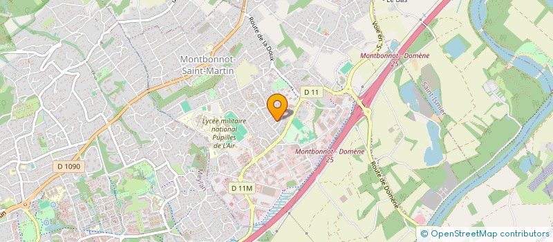 localisation de l'entreprise MONSIEUR DORIAN DUFOURNET  MONTBONNOT-SAINT-MARTIN