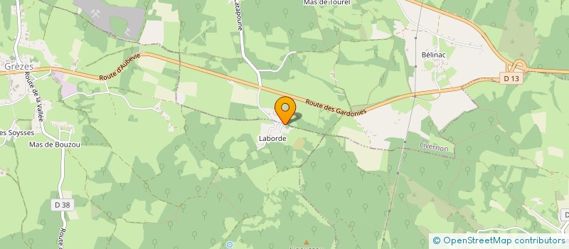 localisation de l'entreprise MONSIEUR DORIAN ESTIVAL  GREZES