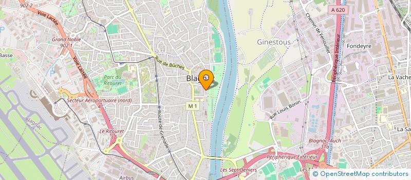 localisation de l'entreprise MONSIEUR DORIAN FILLON  BLAGNAC