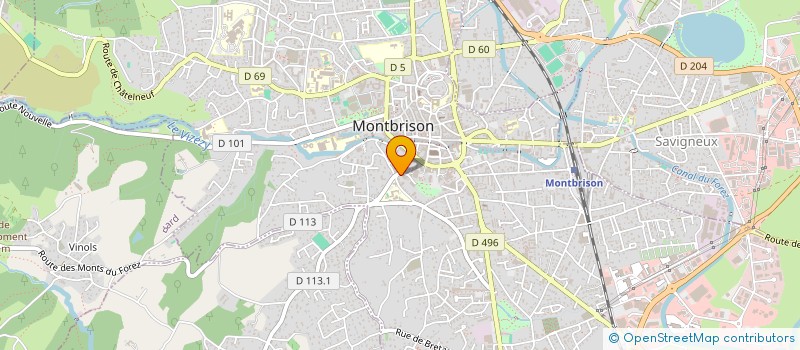 localisation de l'entreprise MONSIEUR DORIAN FONTAINE  MONTBRISON