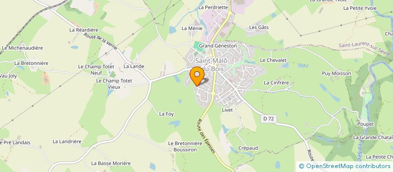 localisation de l'entreprise MONSIEUR DORIAN FONTENEAU  SAINT-MALO-DU-BOIS