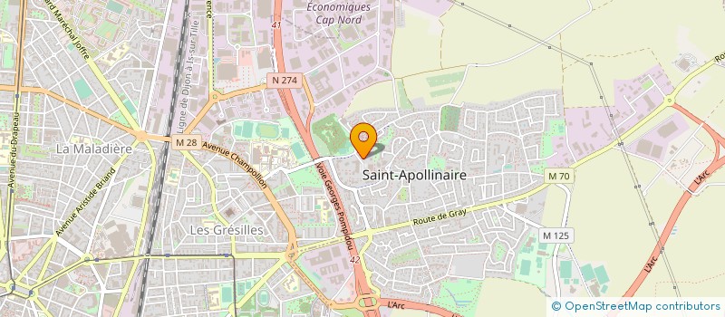 localisation de l'entreprise MONSIEUR DORIAN FRANJIC à SAINT-APOLLINAIRE