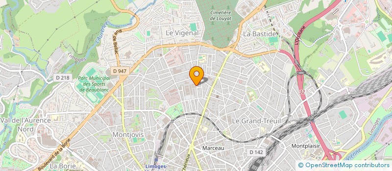 localisation de l'entreprise MONSIEUR DORIAN GALERNE-NORMAND à LIMOGES