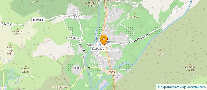 localisation de l'entreprise MONSIEUR DORIAN GINEYS  SAINT-BAUZILLE-DE-PUTOIS