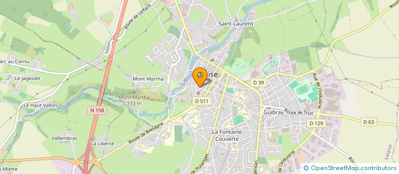 localisation de l'entreprise MONSIEUR DORIAN GOURLAY  FALAISE