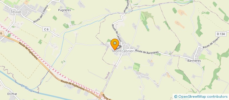 localisation de l'entreprise MONSIEUR DORIAN GOUSSAUD  MONTCABRIER