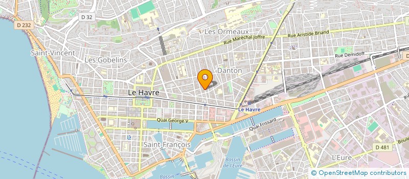 localisation de l'entreprise MONSIEUR DORIAN GUERIN à LE HAVRE