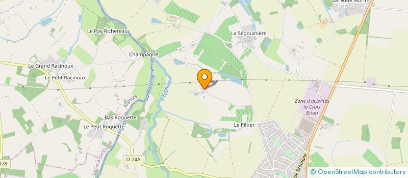 localisation de l'entreprise MONSIEUR DORIAN GUIBERT  SAINT-PHILBERT-DE-BOUAINE