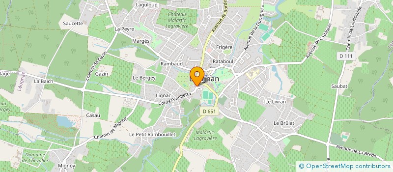 localisation de l'entreprise MONSIEUR DORIAN HALLAD  LEOGNAN