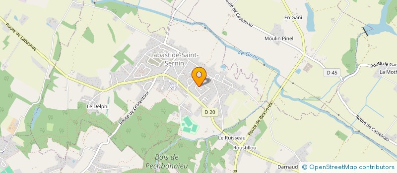 localisation de l'entreprise MONSIEUR DORIAN HENRIQUES DOS SANTOS  LABASTIDE-SAINT-SERNIN