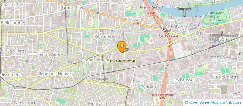 localisation de l'entreprise MONSIEUR DORIAN HORNERO RAMIREZ  VILLEURBANNE