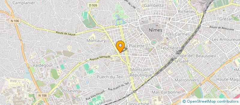 localisation de l'entreprise MONSIEUR DORIAN HOSPITAL  NIMES