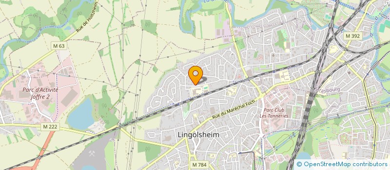 localisation de l'entreprise MONSIEUR DORIAN HURST  LINGOLSHEIM