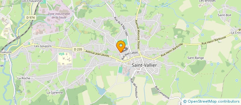 localisation de l'entreprise MONSIEUR DORIAN JALLON  SAINT-VALLIER