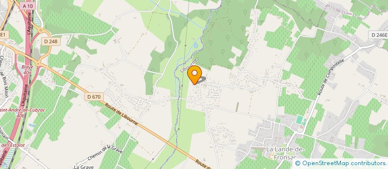 localisation de l'entreprise MONSIEUR DORIAN JANICOT  LA LANDE-DE-FRONSAC