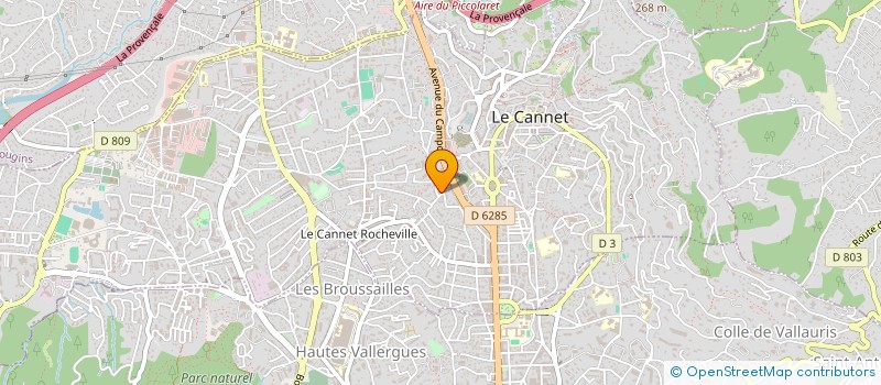 localisation de l'entreprise MONSIEUR DORIAN JOUANNE à LE CANNET