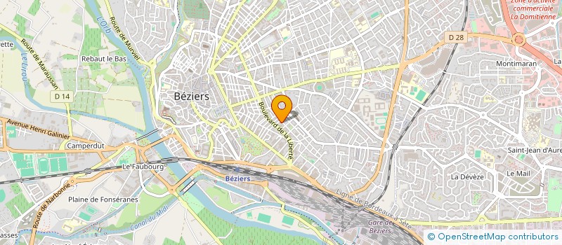 localisation de l'entreprise MONSIEUR DORIAN JOURLIAC  BEZIERS