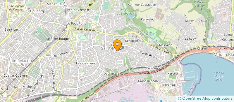 localisation de l'entreprise MONSIEUR DORIAN KERBERENES à BREST