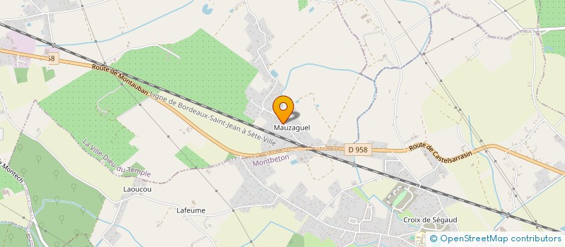 localisation de l'entreprise MONSIEUR DORIAN LAVERGNE  LA VILLE-DIEU-DU-TEMPLE