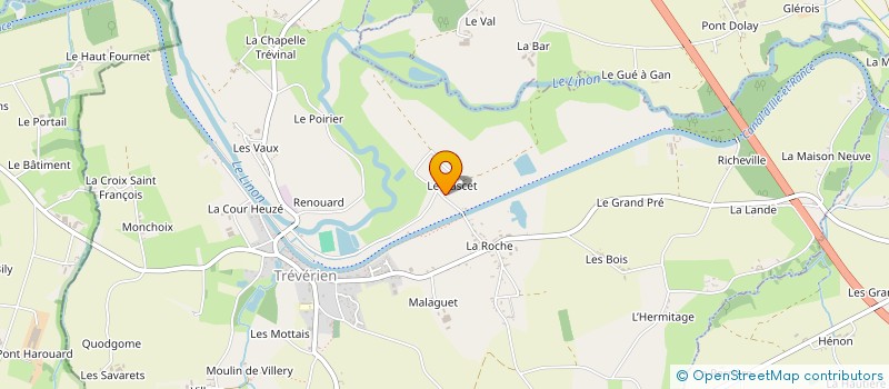 localisation de l'entreprise MONSIEUR DORIAN LE GUILLARD  TREVERIEN