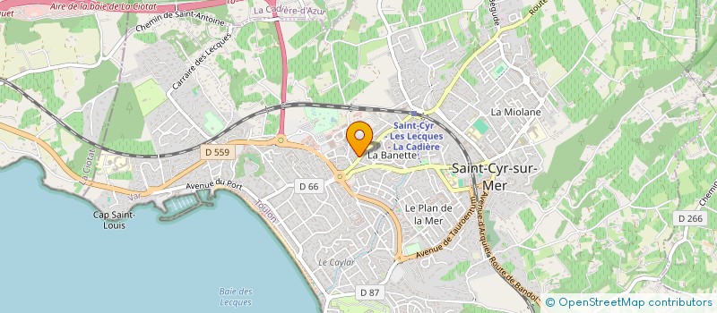 localisation de l'entreprise MONSIEUR DORIAN LECHELLE à SAINT-CYR-SUR-MER