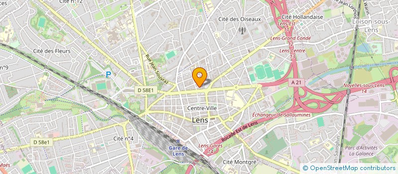 localisation de l'entreprise MONSIEUR DORIAN LECLANCHER  LENS