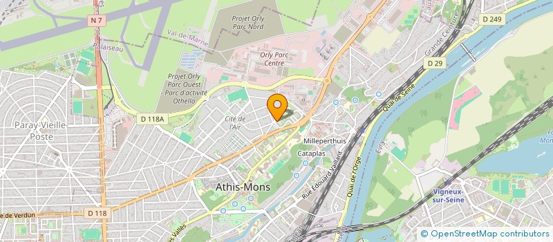 localisation de l'entreprise MONSIEUR DORIAN LEMIERE  ATHIS-MONS