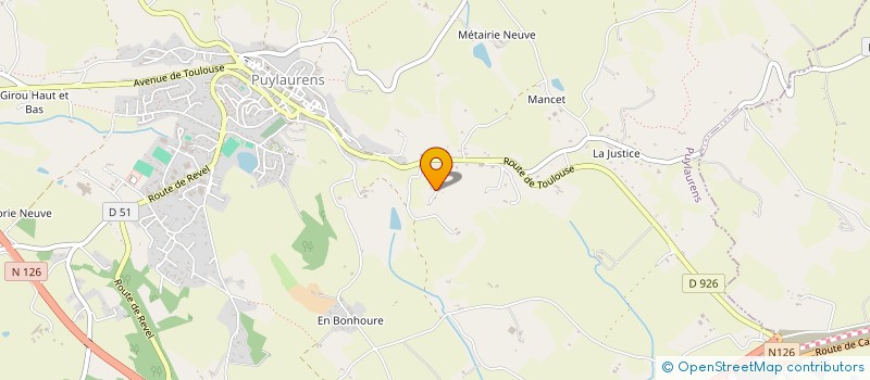 localisation de l'entreprise MONSIEUR DORIAN LIENARD  PUYLAURENS