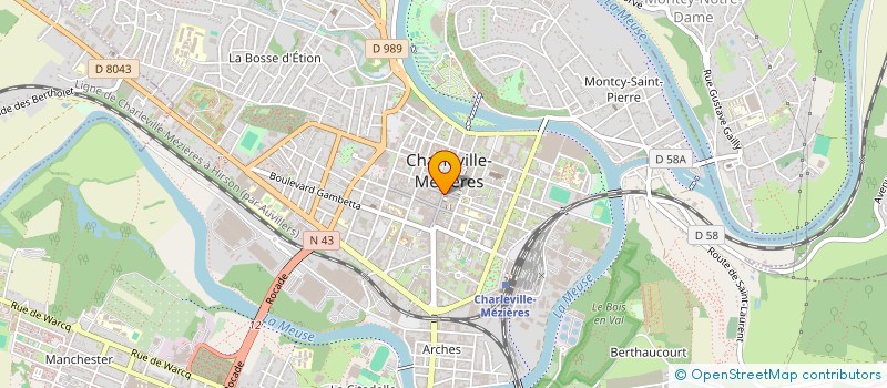 localisation de l'entreprise MONSIEUR DORIAN LOUIS  CHARLEVILLE-MEZIERES