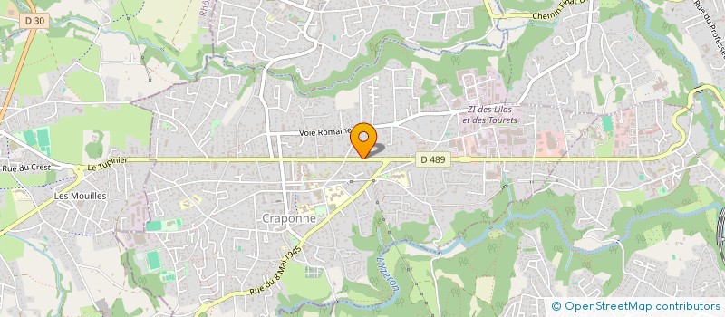 localisation de l'entreprise MONSIEUR DORIAN MANY  CRAPONNE