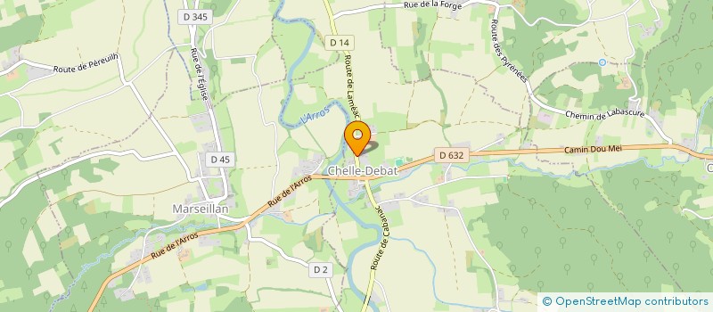 localisation de l'entreprise MONSIEUR DORIAN MAUMUS  CHELLE-DEBAT